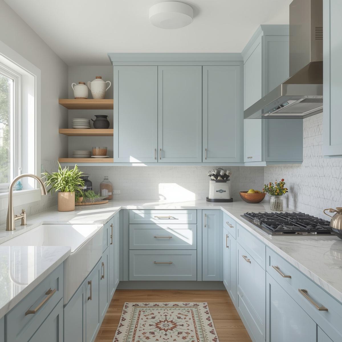 Airy Light Blue Shaker - VIC Cabinet