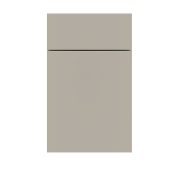 beige flat panel cabinet door with smooth matte finish and modern minimalist style by VIC Cabinet