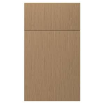 oak white slab cabinet door with vertical wood grain and smooth modern finish by VIC Cabinet