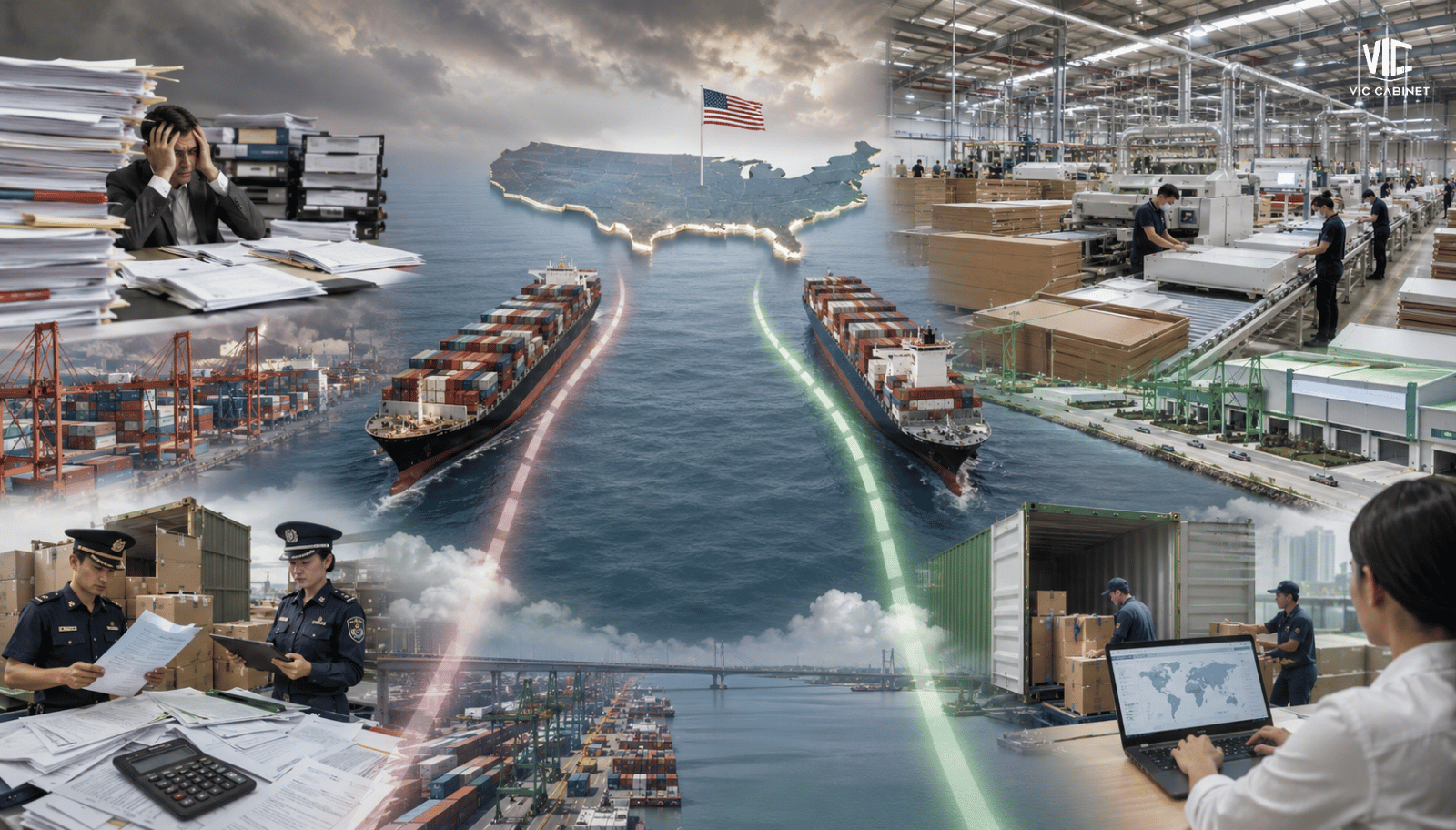 Strategic sourcing matrix for cabinet importers comparing Vietnam manufacturing and global cabinet supply chain solutions